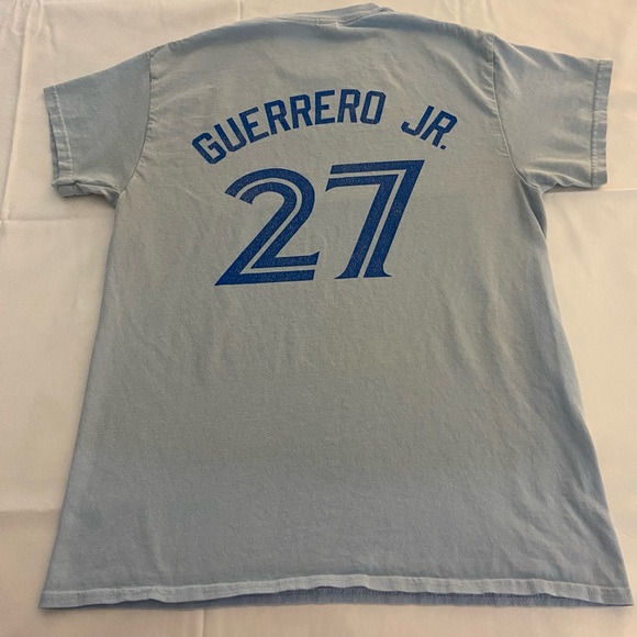 Gildan Toronto Blue Jays #27 Vladimir Guerrero Jr. short sleeve T-shirt - Size M - Picture 3 of 6